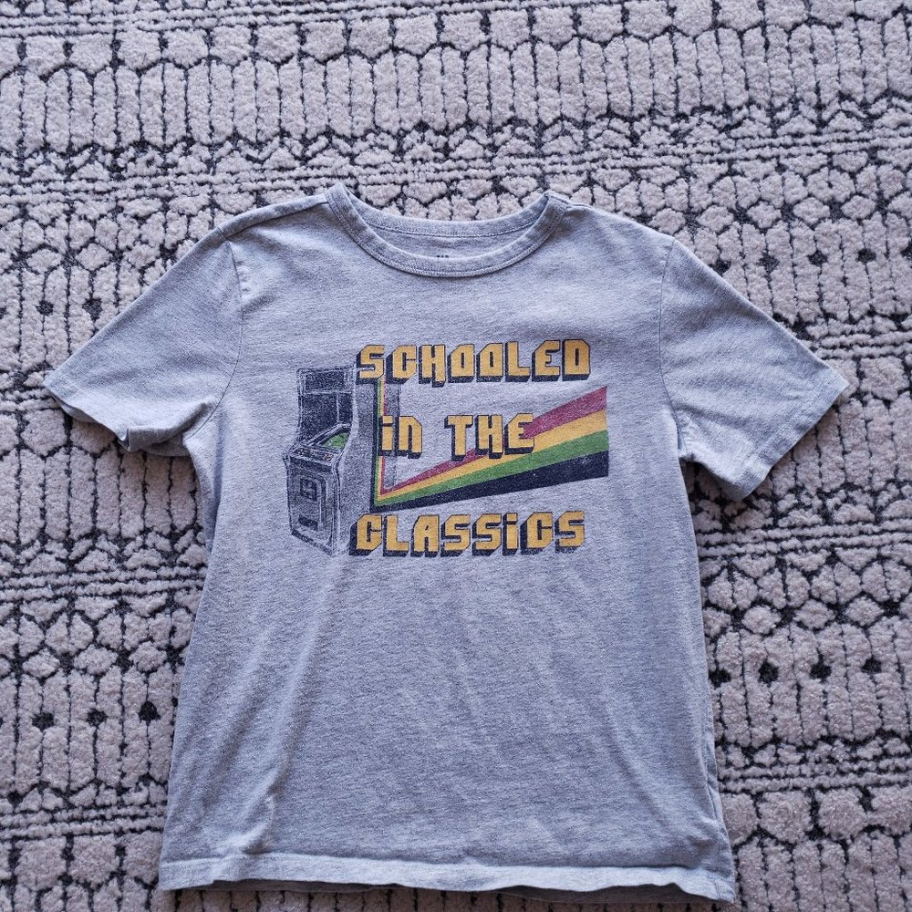 Gap Kids - Schooled in the Classics - T-Shirt - Grey  - Boys Medium